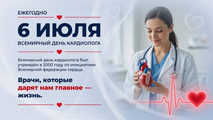 6 июля — Всемирный день кардиолога